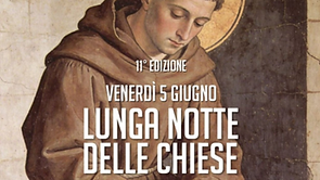 Locandina per la "Lunga notte delle Chiese" al Santuario Madonna dei Laghi di Avigliana
