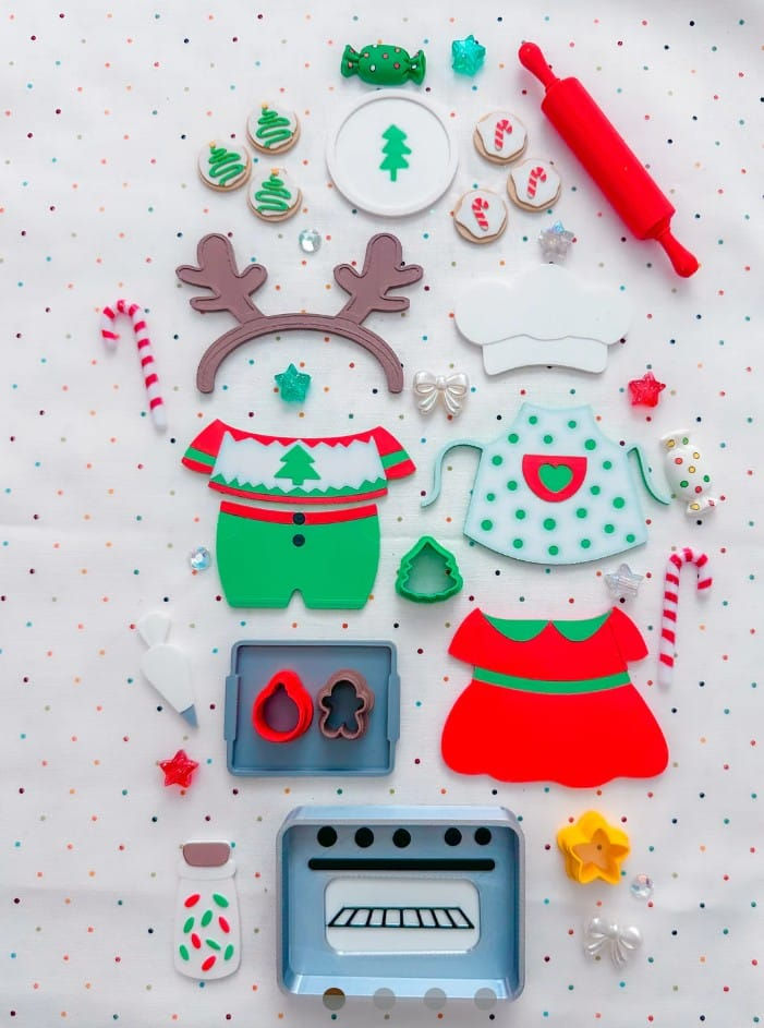 Bear Christmas baking set