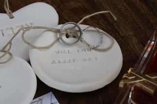 צלוחית אישית לטבעות הנישואין