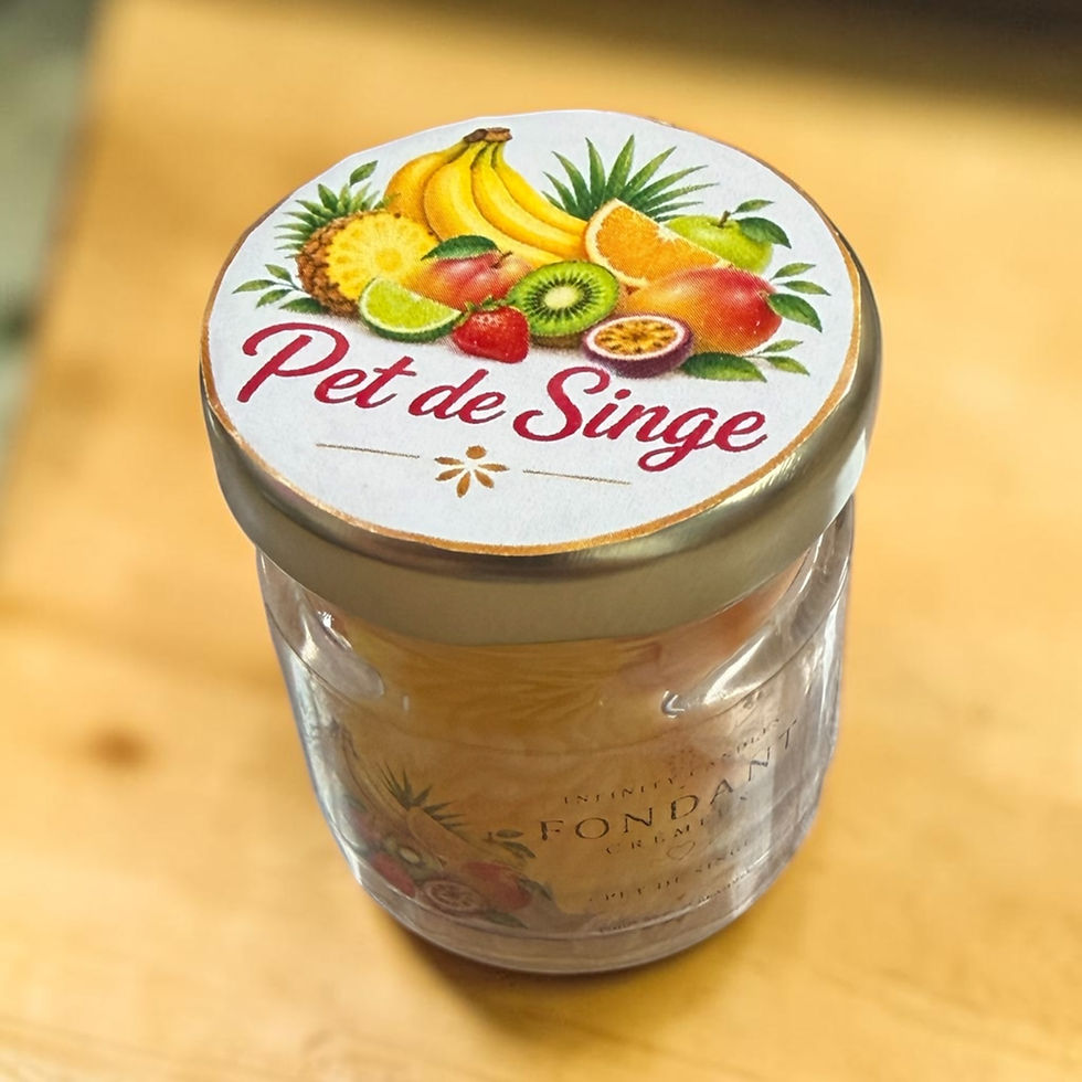 Fondant crémeux parfum pet de singe infinity candles drome