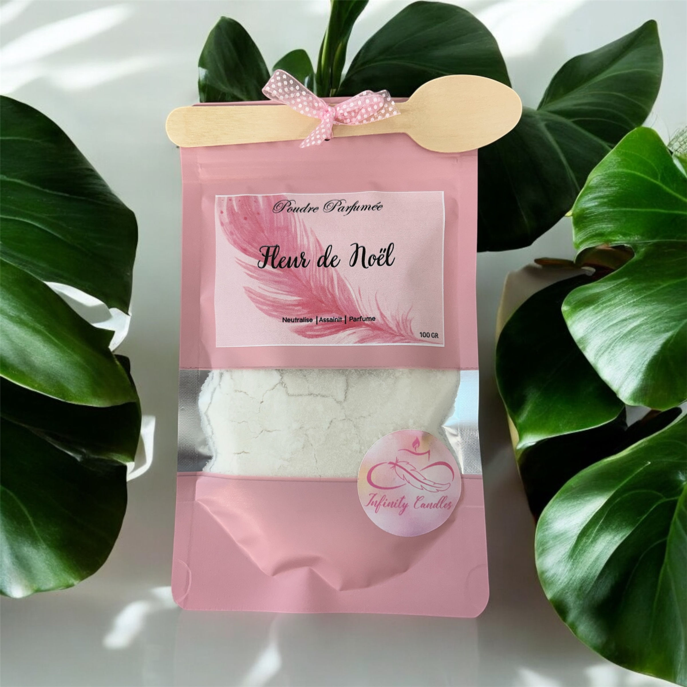 Poudre parfumée parfum fleur de noel infinity candles drome