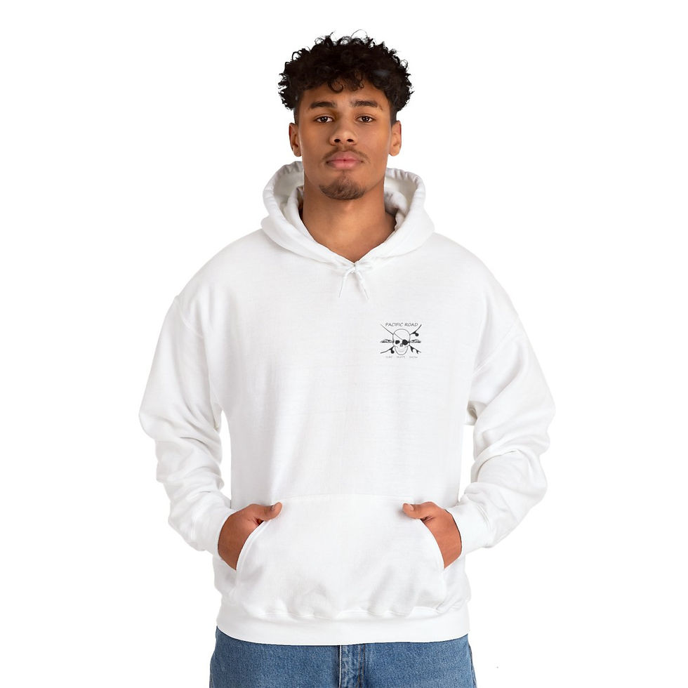 Thumbnail: Unisex Heavy Blend™ Hooded Sweatshirt )Pacific Road Original Black logo)