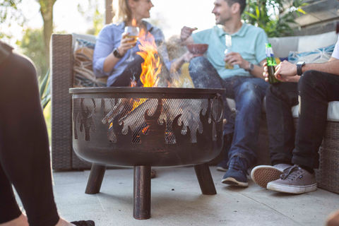AMES garden product brand firepit photography