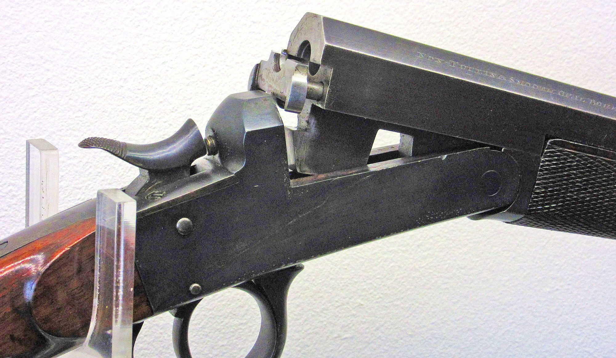 AR558 - .250” (CF) Smooth oval bore Lancaster rook rifle.