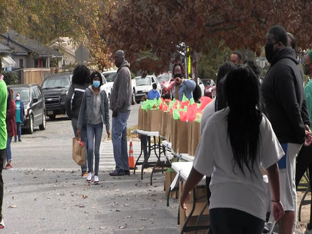 Drive-through toy distribution held at the Boys and Girls Club in Meridian