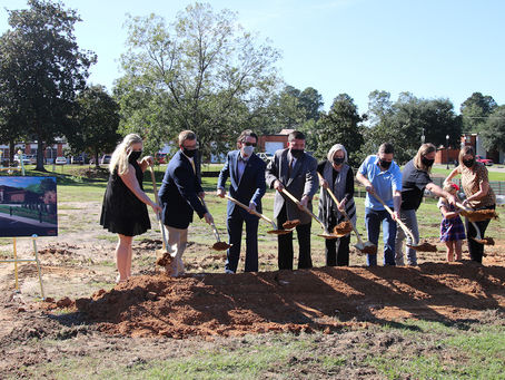 ECCC held a groundbreaking ceremony to begin construction of its new band hall