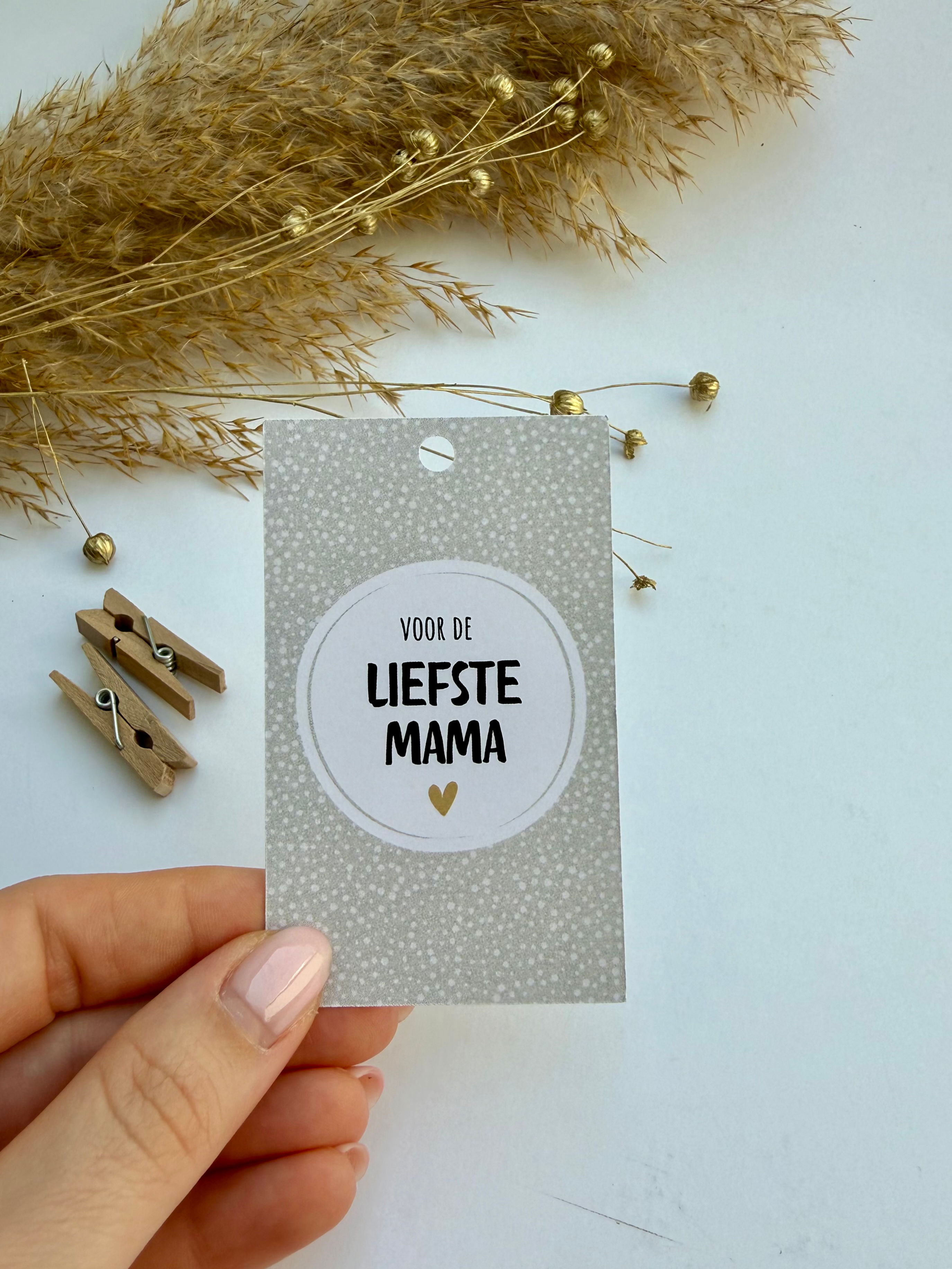 Cadeaulabel "Liefste Mama"