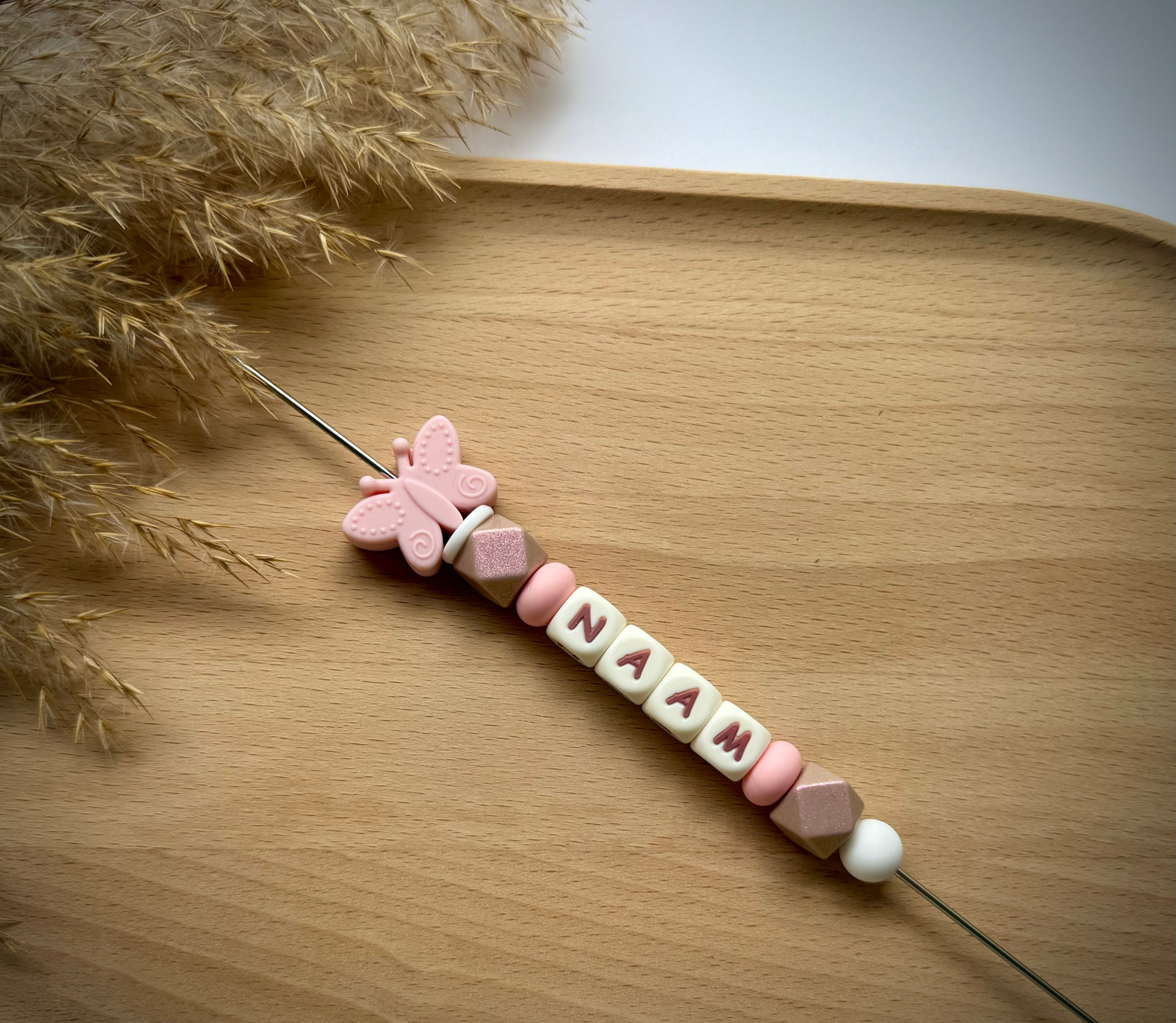 Naamsleutelhanger Vlinder