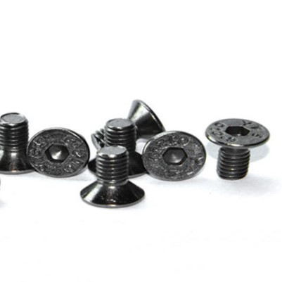 Socket Flat Countersunk Head Cap Screw, 1/4-20 X 1 1/2", Alloy Steel, Black