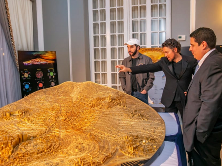 EL SALVADOR PRESIDENT NAYIB BUKELE RELEASED MODEL OF BITCOIN CITY