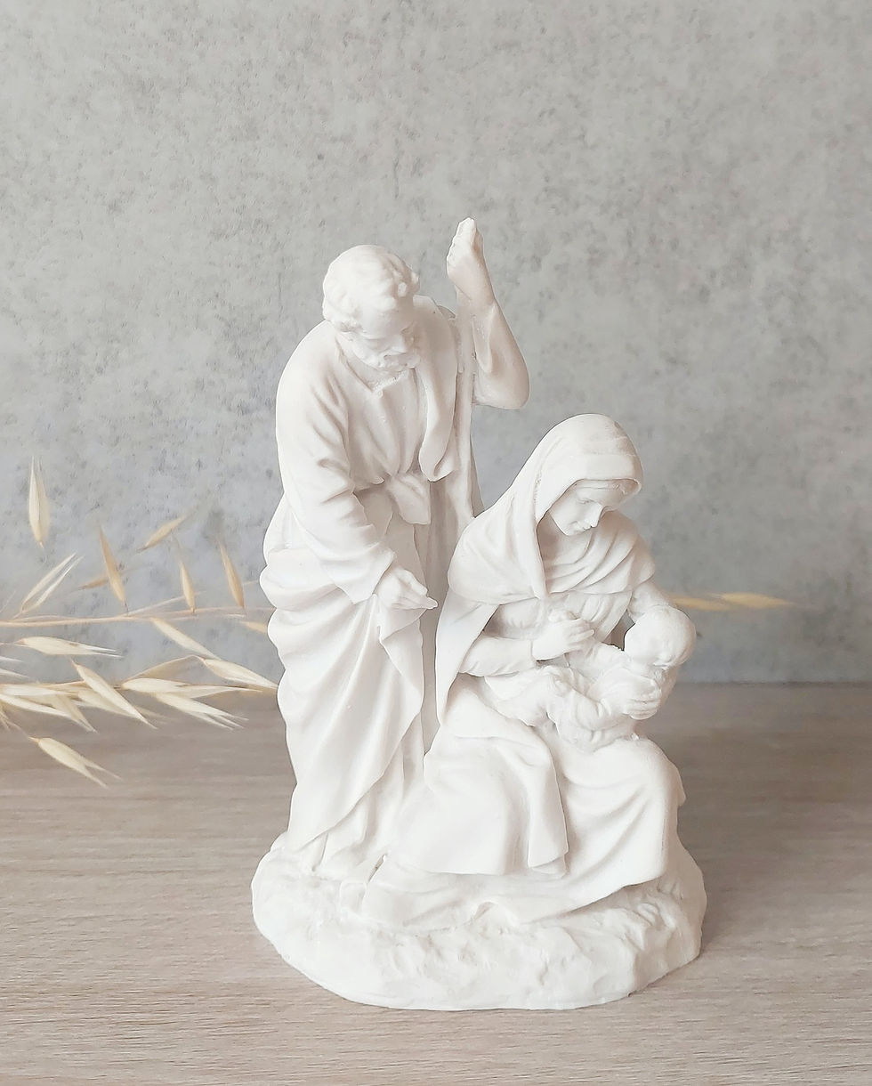 Miniatura: Sagrada familia pequena - blanco