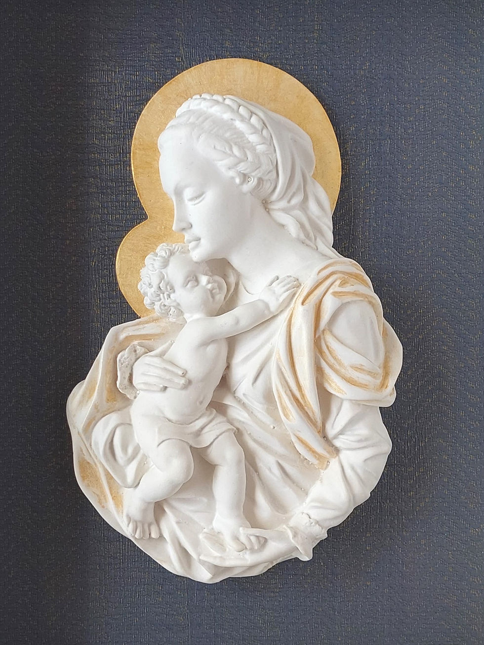 Miniatura: Madre de la Esperanza - blanco / marino