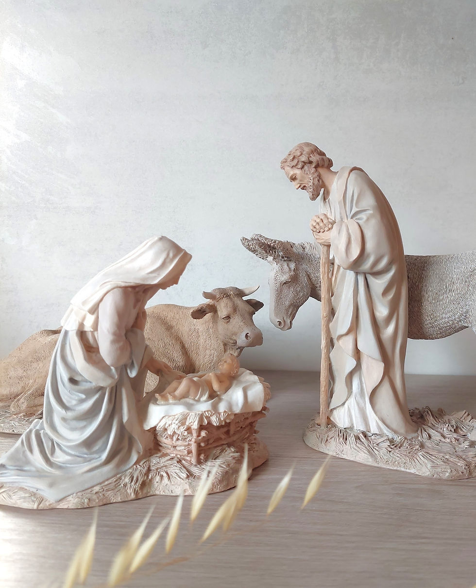 Miniatura: Belén clásico policromado - Misterio