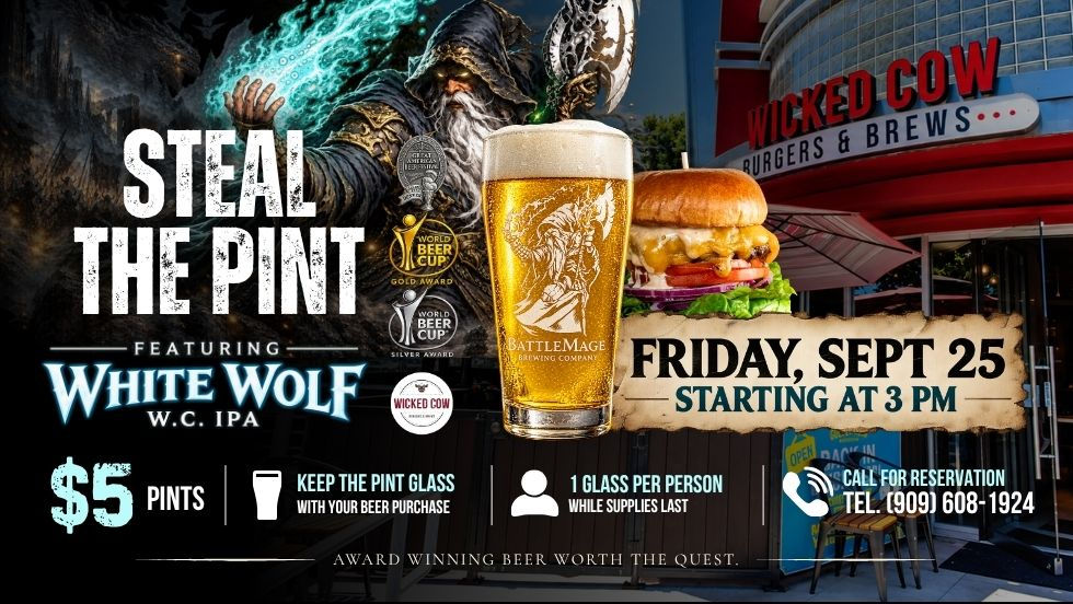 Steal the Pint featuring White Wolf W.C. IPA