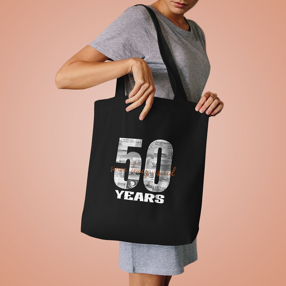 Thumbnail: 50 Years Since Tracy Visited – Anniversary Commemorative Tote Bag