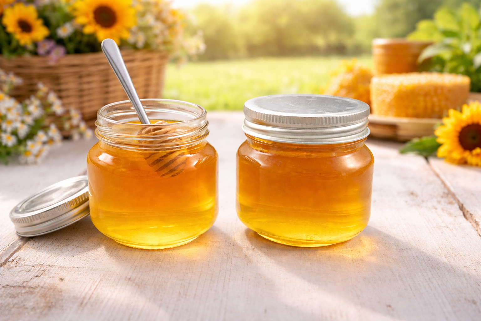 Pour shot or honey spoon