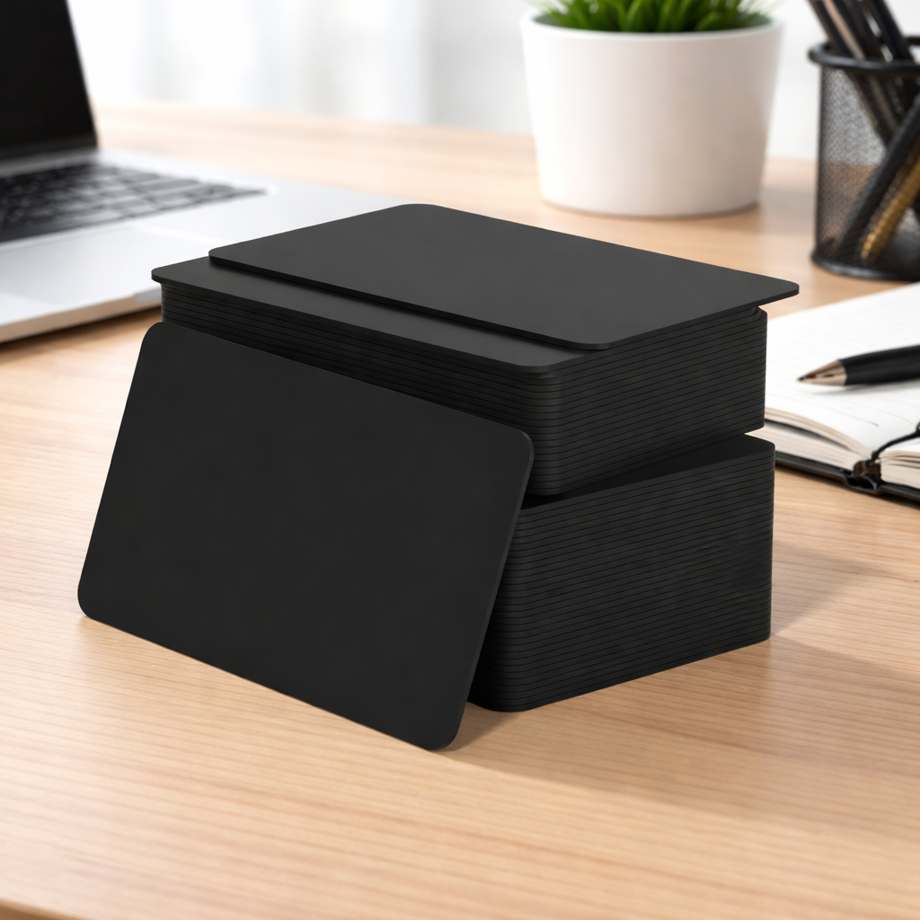 Stacked NFC business cards