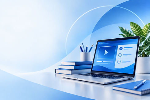 Modern Blue E-Learning Workspace.png