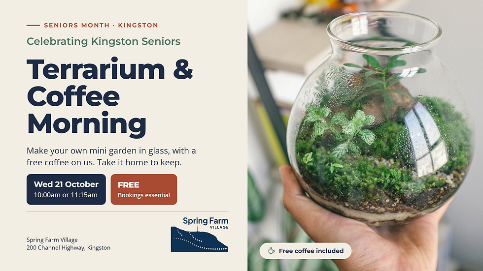 Kingston Seniors, This One's for You: Free Terrarium Workshop