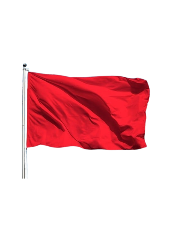 Cankurtaran Bayrağı KIRMIZI 70x105 cm