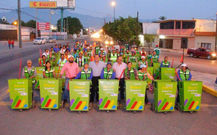 ENTREGA OSCAR ALMARAZ 90 CONTENEDORES PARA PERSONAL DE BARRIDO MANUAL