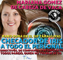 MARIANA GOMEZ DE CABEZA DE VACA MANO DURA Y TRABAJO EN EL DIF TAMAULIPAS