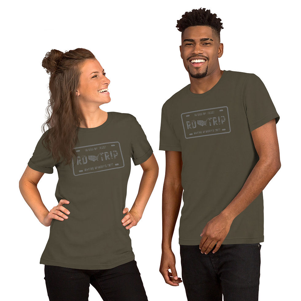 Thumbnail: Short-Sleeve Unisex T-Shirt - RD TRIP License Plate Summer Memories 2022