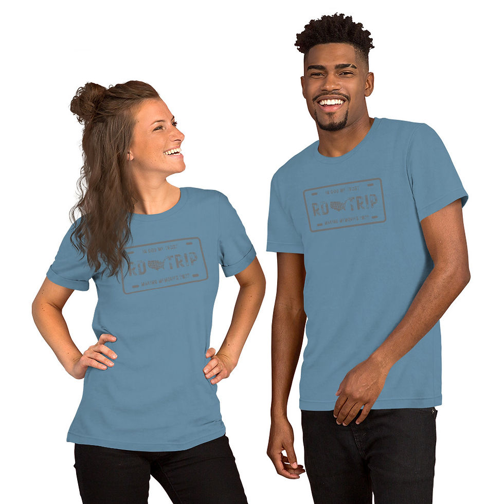 Thumbnail: Short-Sleeve Unisex T-Shirt - RD TRIP License Plate Summer Memories 2022