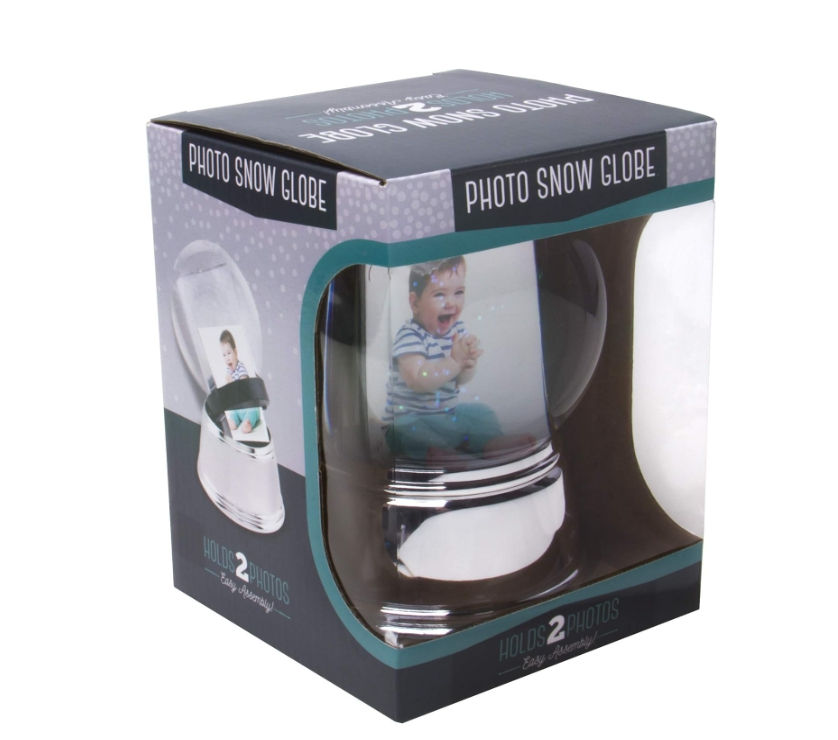 Miniature : Large Photo Snow Globe Silver Base