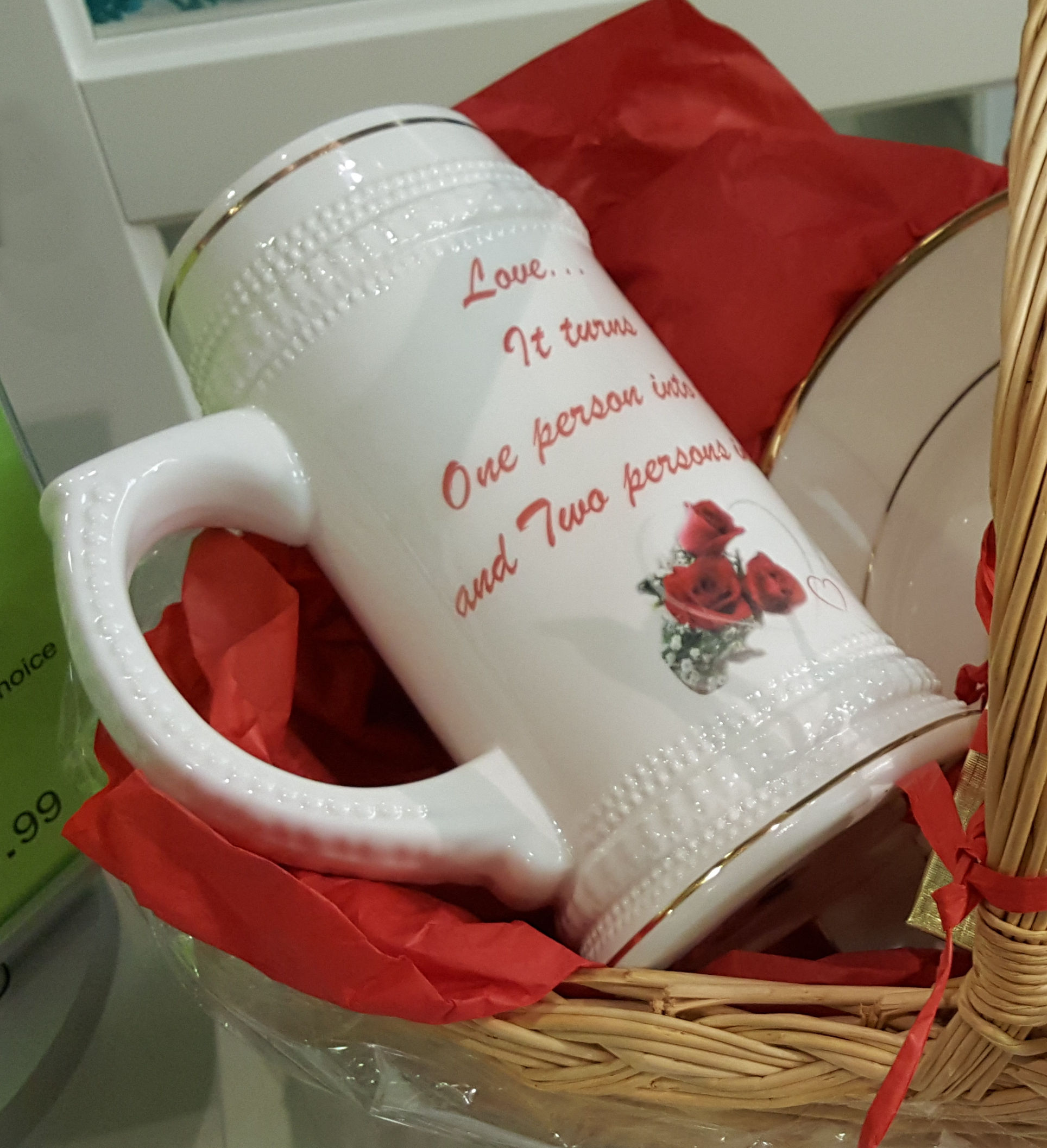 Stein Beer Mug White Gold Rim