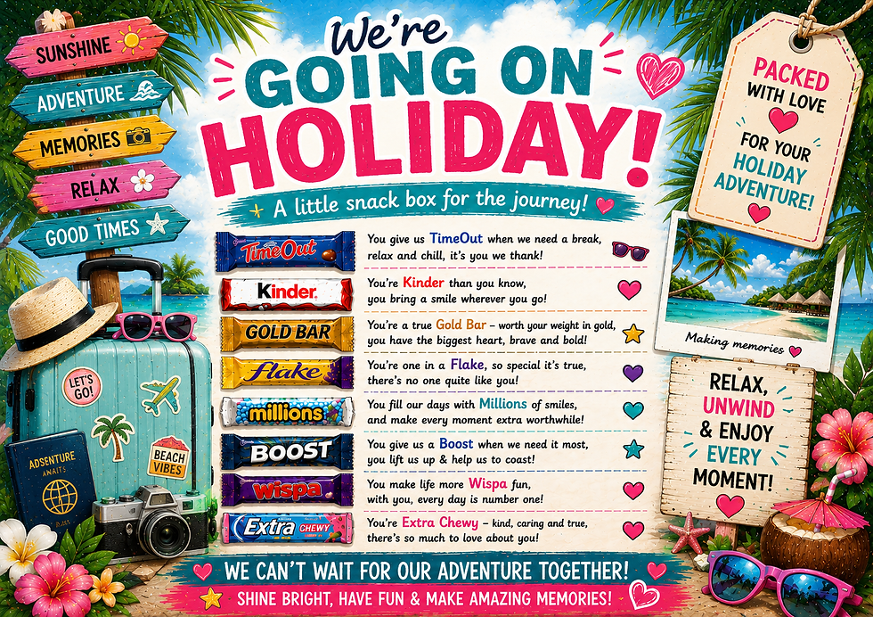 Thumbnail: Going On Holiday Chocolate Sweet Snack Box Fun Travel Gift Present Treats