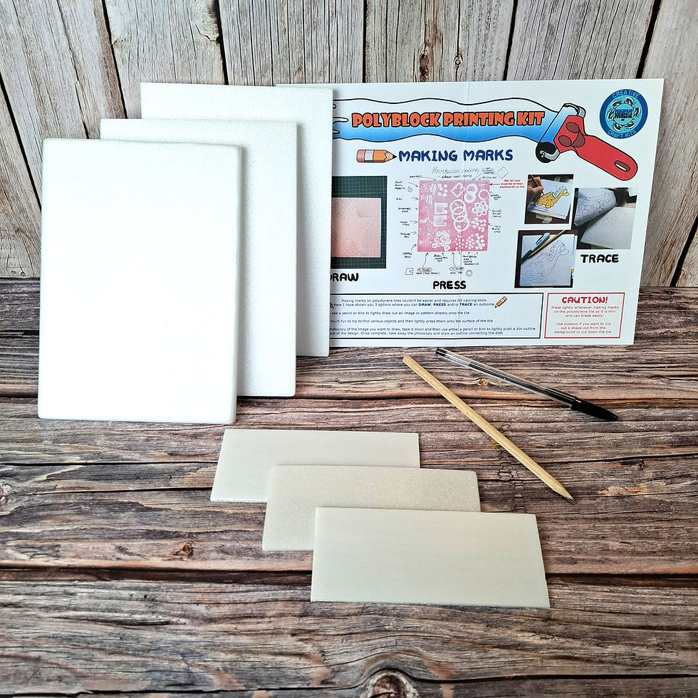 Thumbnail: Poly block printing craft kit for kids