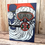 Thumbnail: Scuba Santa hand printed Christmas greetings card