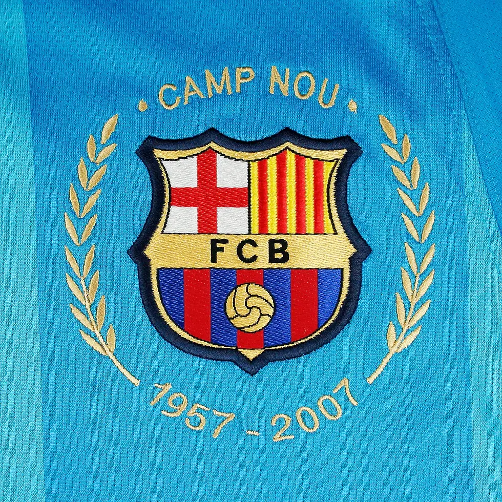 Thumbnail: FC Barcelona 2007/08 Away Jersey - Retro Version