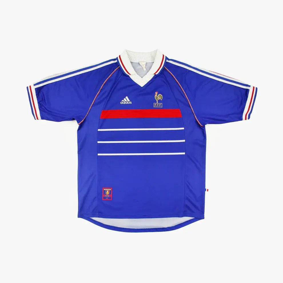 France 1998/00 Home Jersey - Retro Version (World Cup)