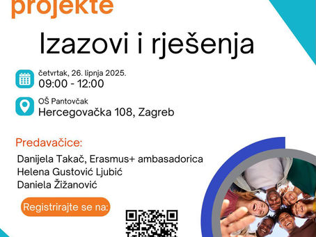 Erasmus seminar kako uspješno provoditi Erasmus projekte- izazovi i rješenja