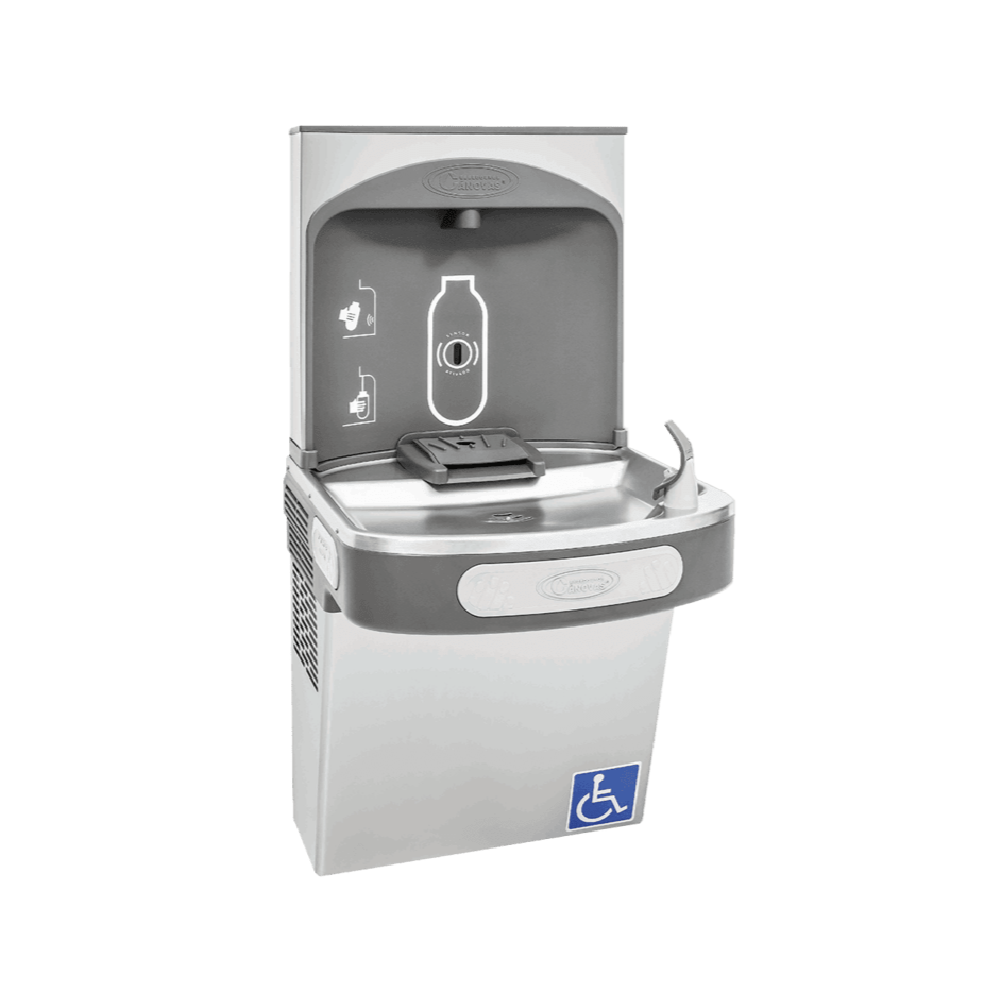 Bebedouro Acessível Life em Inox com 1 torneira e 1 sensor