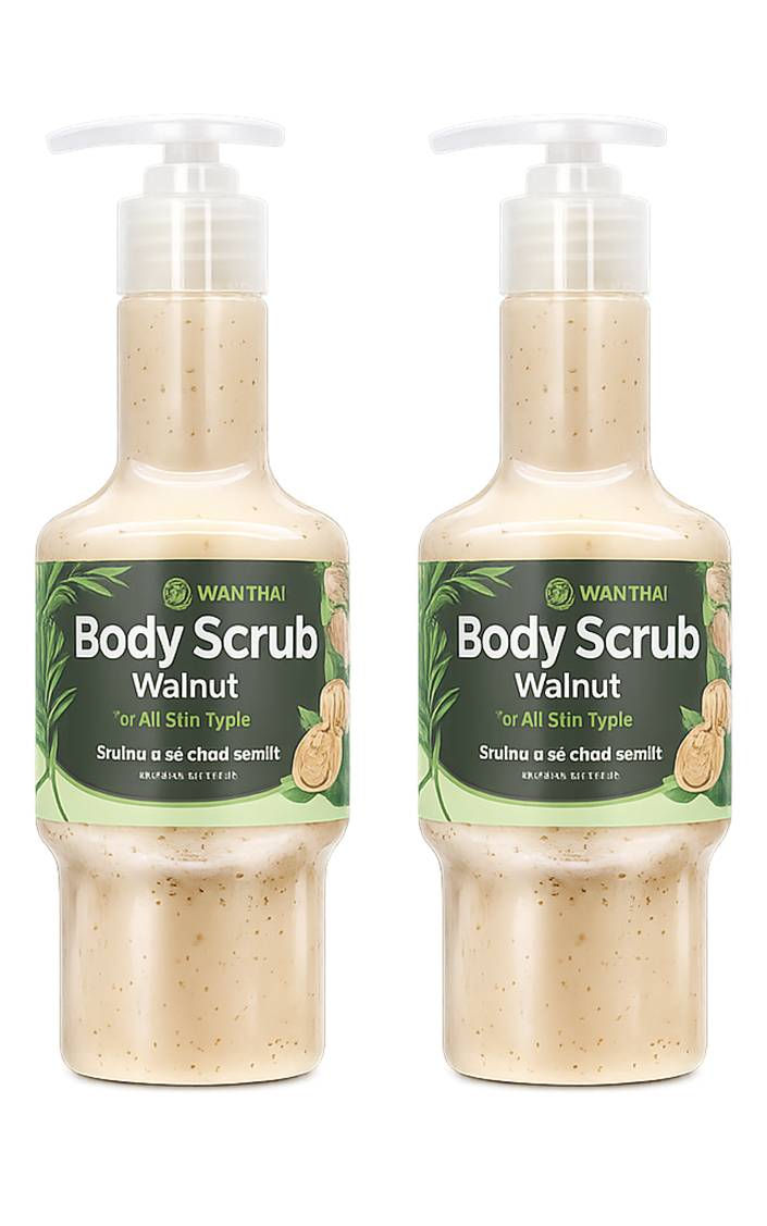 WANTHAI Walnut Body Scrub 300 ml Pack of 2