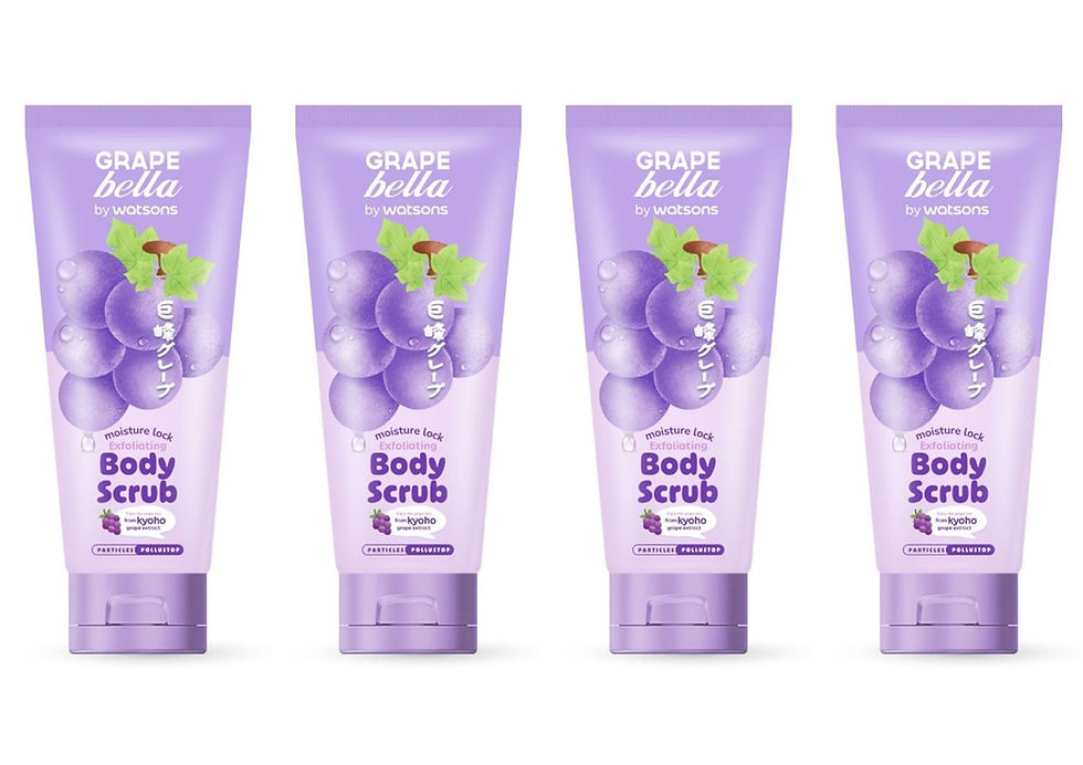 Watsons Grape Bella exfoliating scrub with Kyoho Grape Extract