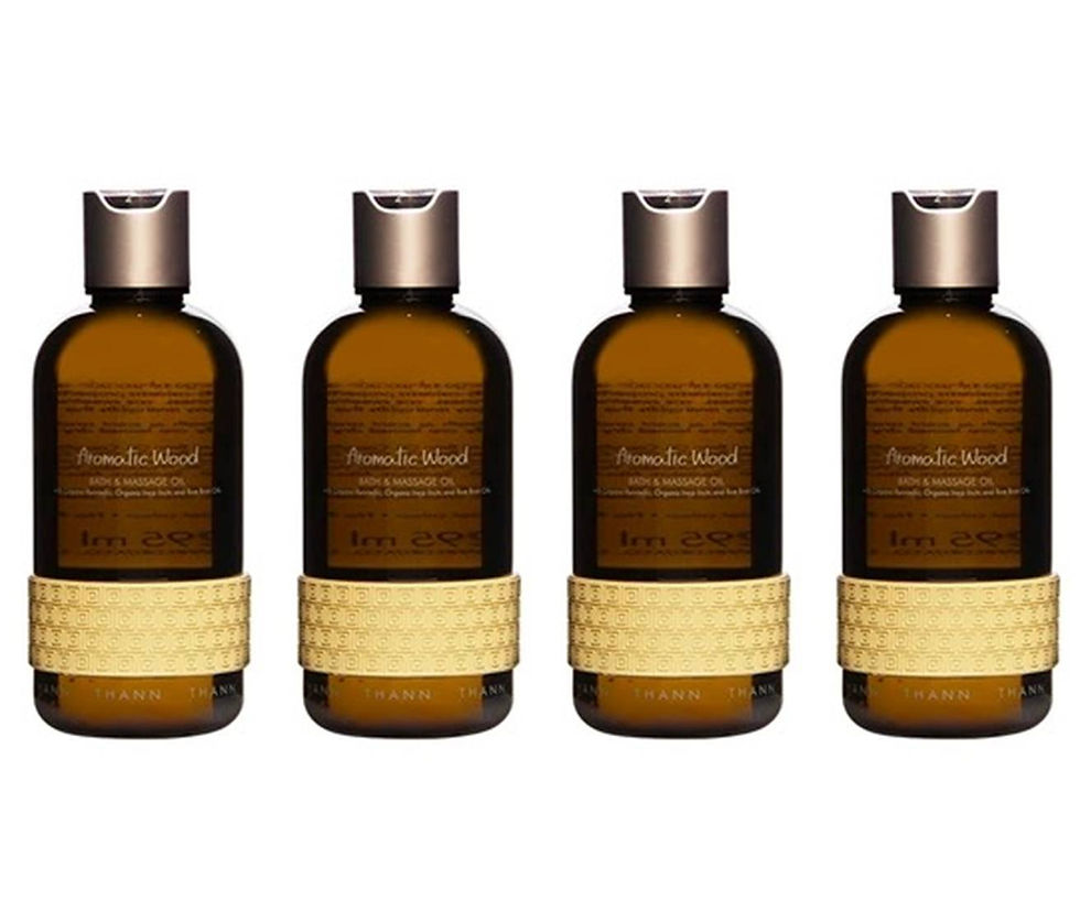 THANN Aromatic Wood Body & Massage Oil 295 ml Pack of 4