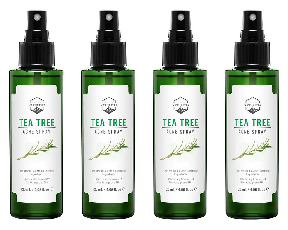 Tea Tree Acne Spray by Naturista for soothing inflammation and blemishes