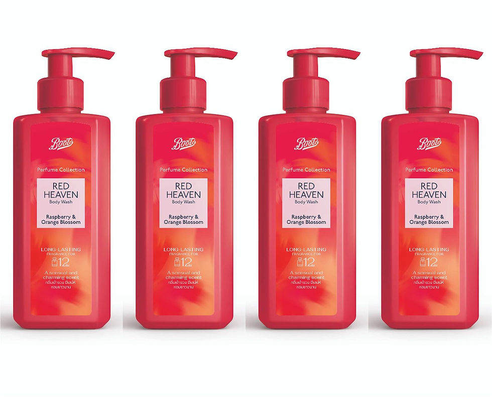 Boots Red Heaven perfumed shower gel for soft smooth fragrant skin