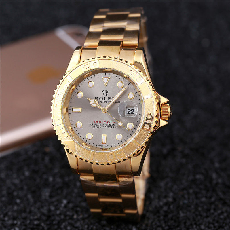 Miniatura: CLASSIC FAMOUS BRAND MAN WATCHES GOLDEN RO22