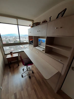 Cama Escritorio Plegable 1 o 1.5 plazas +Mueble Superior