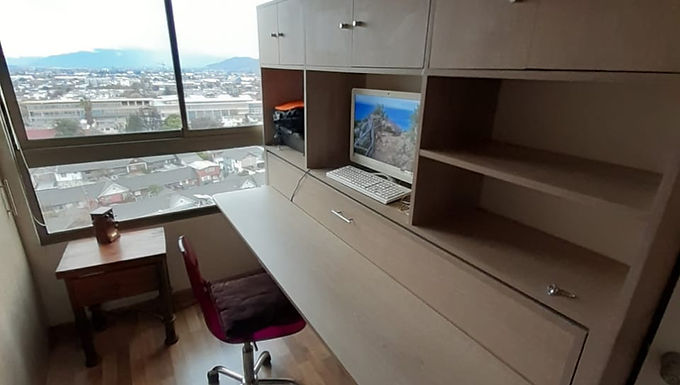 Cama Escritorio Plegable  1 o 1.5 plazas +Mueble Superior