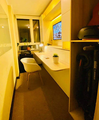 Cama escritorio abatible mueble TV