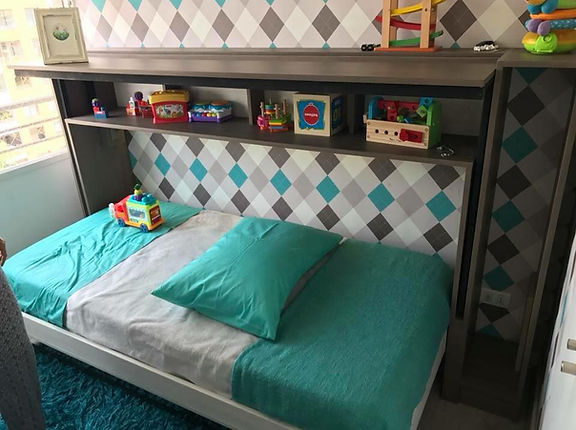 cama plegable con escritorio dinámico