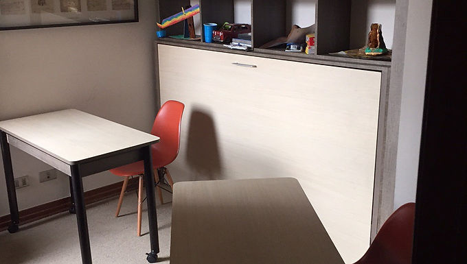 Cama Plegable Horizontal / + 2 mesas independientes