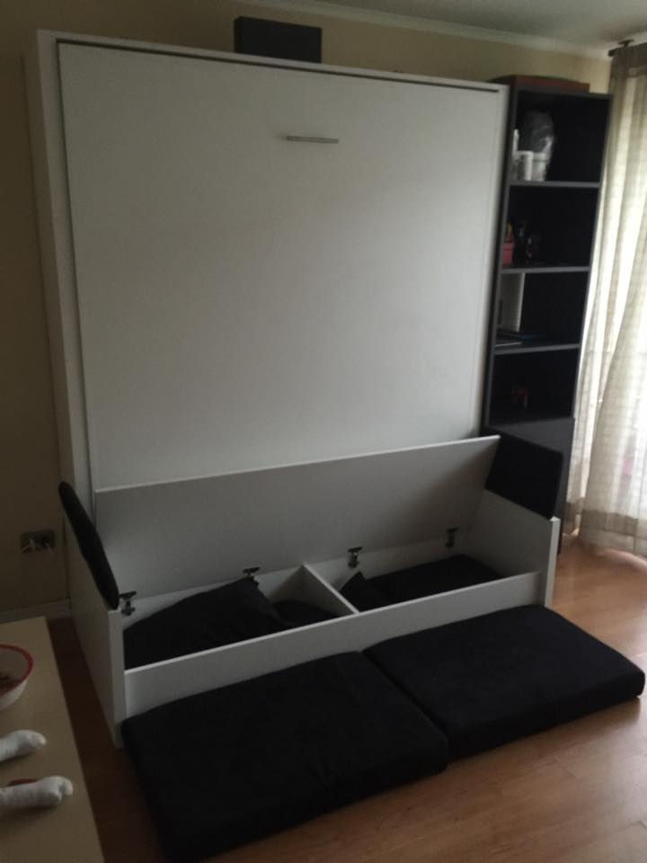 Miniatura: Cama vertical 2 plazas con sillon