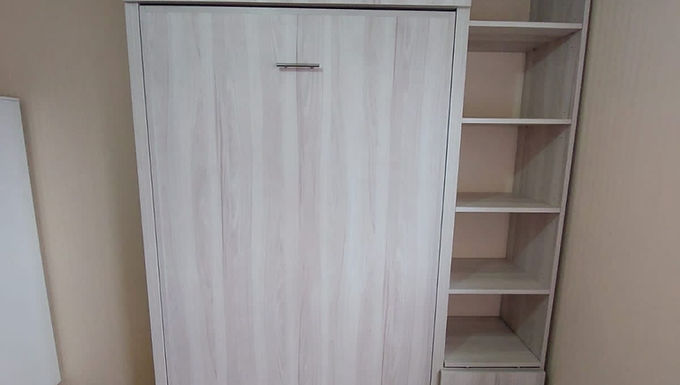 Cama Plegable 1 o 1.5 plazas + mueble superior + mueble lateral 